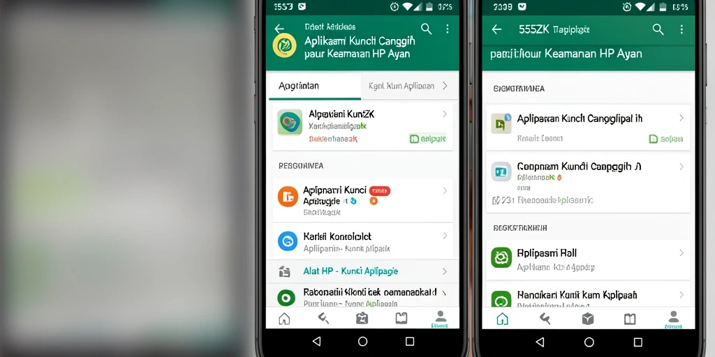 Tampilan antarmuka utama aplikasi Kunci Aplikasi 555ZK yang modern.