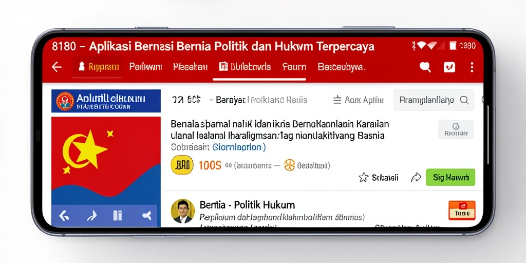 Antarmuka aplikasi 8180 yang ramah pengguna dan informatif.