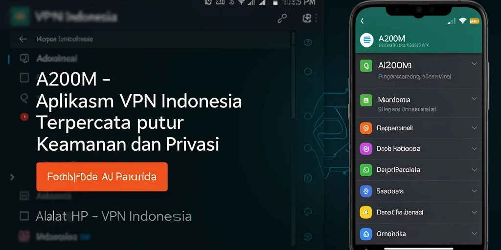 Tampilan antarmuka A200M yang intuitif dan user-friendly.