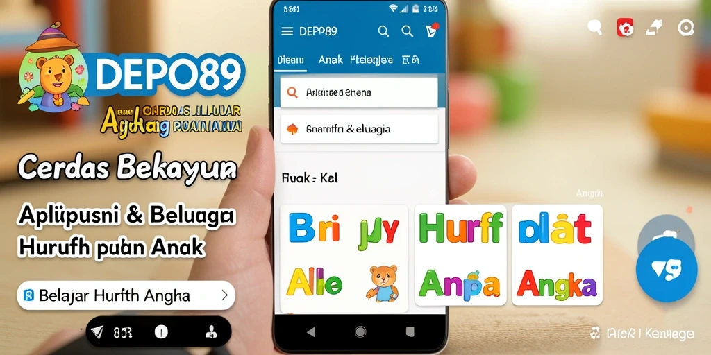 Antarmuka interaktif dan menyenangkan untuk belajar huruf dan angka.