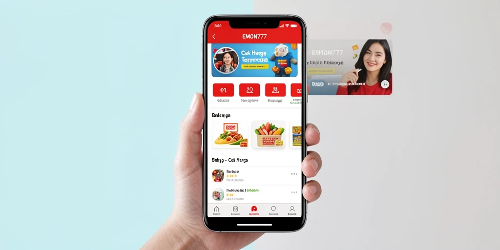 Tampilan antarmuka EMON777 untuk fungsi Cek Harga yang menarik dan informatif.