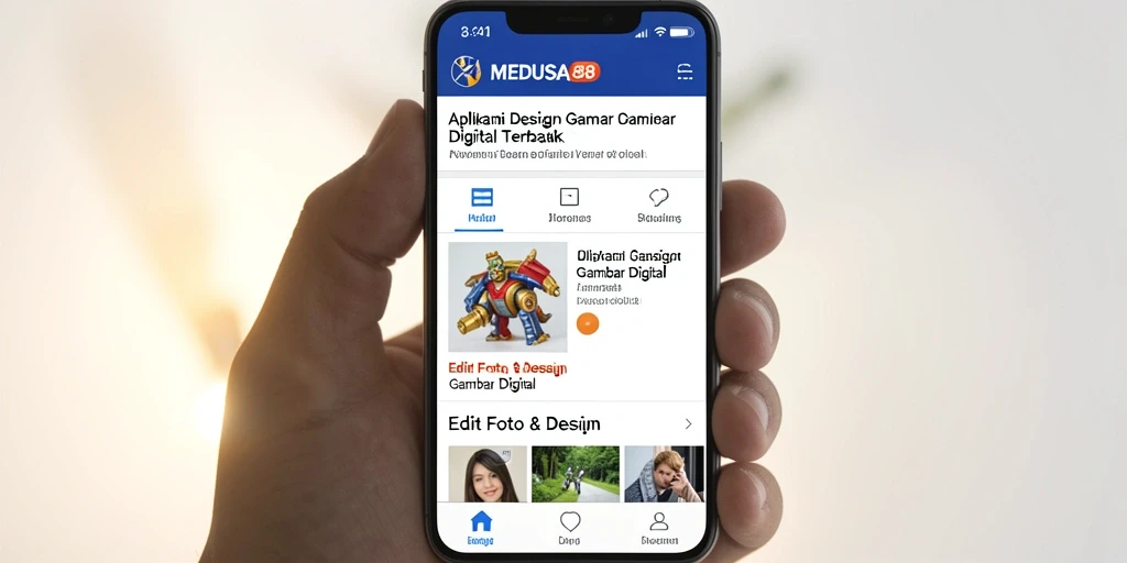 Screenshot MEDUSA88 menampilkan antarmuka pengguna yang intuitif dan alat desain yang lengkap.