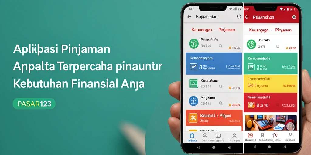Tampilan antarmuka PASAR123 yang sederhana dan user-friendly.